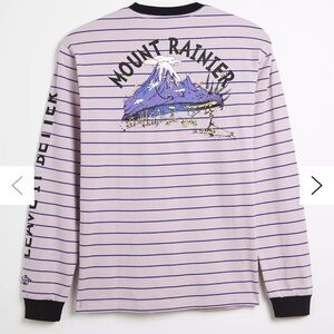 Parks Project X Dr. Seuss Stripe Pattern Long Sleeve Tee NWT